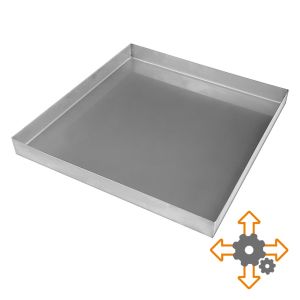 Backblech für Pizzaofen aus Edelstahl auf Maß Schamotte-Shop.de