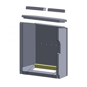 Bodenstein hinten Justus Austin 7B** | Feuerraumauskleidung | Schamotte-Shop.de