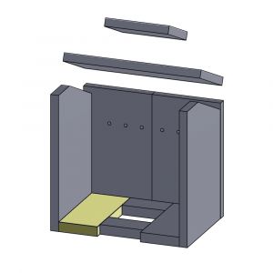 Bodenstein links/rechts Justus Hamar** | Feuerraumauskleidung | Schamotte-Shop.de