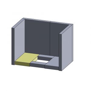 Bodenstein links 240x135x30mm (Schamotte) | Justus Viking A** | Schamotte-Shop.de