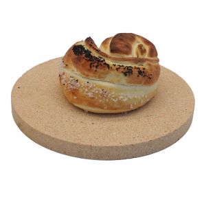 Brotbackstein rund Ø 39 x 3 cm Backstein ✓ lebensmittelecht ✓ PUR Schamotte ✓ Schamotte-Shop.de