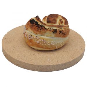 Brotbackstein rund Ø 44 x 3 cm Backstein ✓ lebensmittelecht ✓ PUR Schamotte ✓ Schamotte-Shop.de