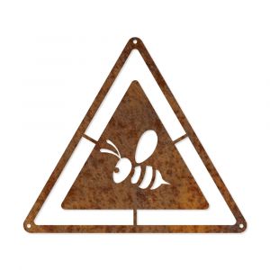 Edelrost Bienen Warnschild
