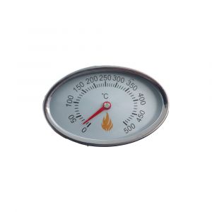 Edelstahl Thermometer Oval bis 500 °C mit Einschraubgewinde