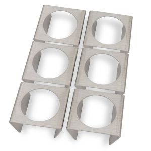 Eierbecher im 6er Set aus Edelstahl Schamotte-Shop.de