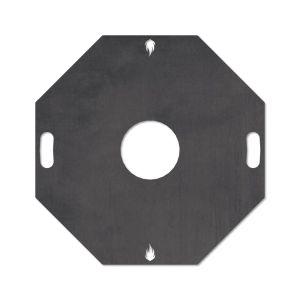Feuerplatte Grillplatte Grillring für Feuertonne 8-eckig Ø 80 cm Schamotte-Shop.de