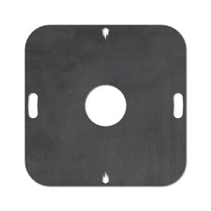 Feuerplatte Grillplatte Grillring für Feuertonne quadratisch 78 x 78 cm Schamotte-Shop.de