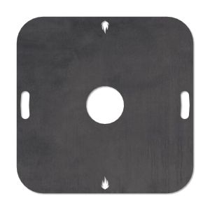 Feuerplatte Grillplatte Grillring für Feuertonne quadratisch 94 x 94 cm Schamotte-Shop.de