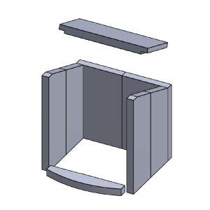 Brandschutzplatte 1000x610x25mm