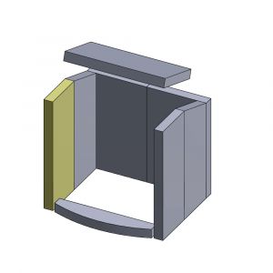 Wandstein | Feuerraumauskleidung | PUR Schamotte | Schamotte-Shop.de