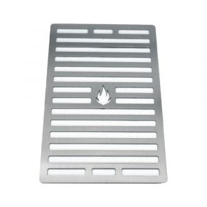 Grillrost aus Edelstahl 26,7x16,2 cm für Beeftec**