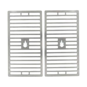 Grillrost 28,5 x 15,5 cm aus Edelstahl 2er Set passend für Asado ** Schamotte-Shop.de