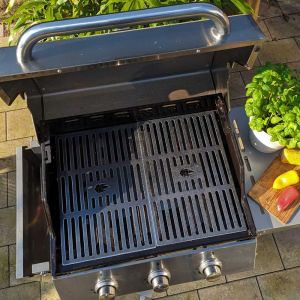 Gasgrill mit Grillrost 41,5 x 27,5 cm im 2er Set passend für BBQ-Toro** auf Terrasse
