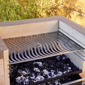 Grillrost 58 x 39 cm im Grill-Bausatz Porto im Garten