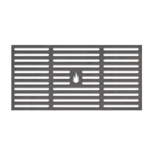 Grillrost aus Stahl 61,0 x 27,5 cm passend für BBQ-Toro ** Schamotte-Shop.de