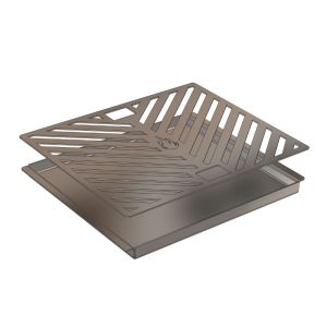 Grillwanne und Grillrost im Set 32,5 x 26,5 cm passend für Otto Wilde **