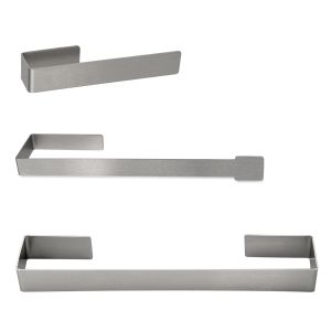 Halterset 3-teilig aus Edelstahl mit Spültuchhalterhalter Schamotte-Shop.de