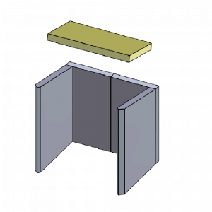 Heizgasumlenkplatte | Feuerraumauskleidung | PUR Schamotte | Schamotte-Shop.de
