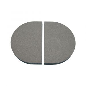 Hitzeschutzplatte halbrund Keramik 27 x 20 cm  passend für Primo**
