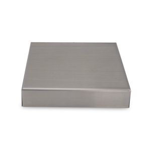 Kaminabdeckplatte aus Edelstahl auf Maß