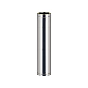 Längenelement doppelwandig 75 cm Länge, Schamotte-shop.de