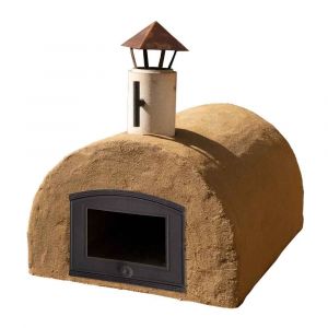 Pizzaofen Bausatz - Toskana Premium mit Lehmputz Schamotte-Shop.de