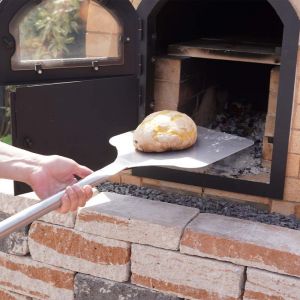 Pizzaschieber Edelstahl XL Pizzaschaufel für Pizzasteoin & Pizzaofen
