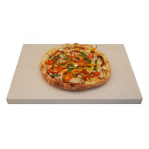 Pizzastein 40 x 30 x 2,5 cm | lebensmittelecht | PUR Schamotte | Schamotte-Shop.de