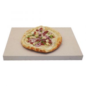 Pizzastein 40 x 30 x 3 cm 2 Stück | lebensmittelecht | PUR Schamotte | Schamotte-Shop.de