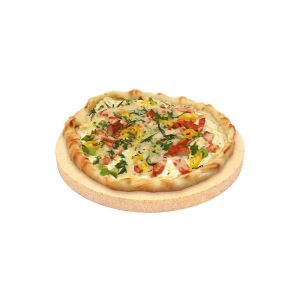 Pizzastein rund Ø 19 x 2 cm| lebensmittelecht | PUR Schamotte | Schamotte-Shop.de