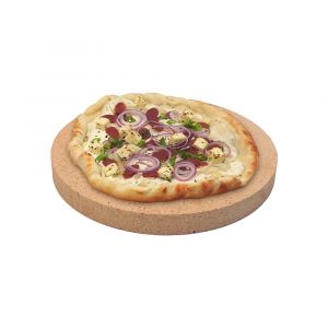 Pizzastein rund Ø 24 x 3 cm| lebensmittelecht | PUR Schamotte | Schamotte-Shop.de