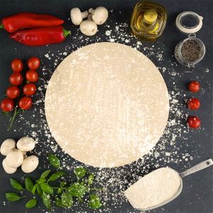 Pizzastein rund Ø 39 x 2 cm Keramik  lebensmittelecht  PUR Schamotte  Schamotte-Shop.de