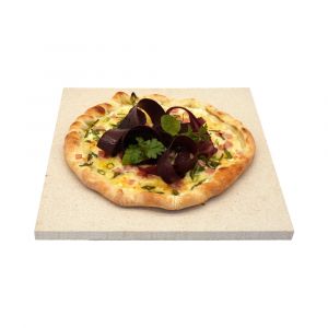 Profi Pizzastein 35 x 35 x 3 cm | lebensmittelecht | PUR Schamotte | Schamotte-Shop.de