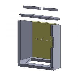 Rückwandstein Justus Austin 7B** | Feuerraumauskleidung | Schamotte-Shop.de