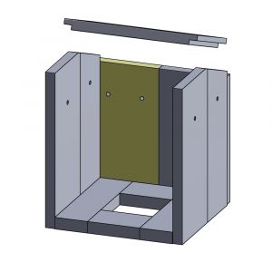 Rückwandstein Justus Asmara** | Feuerraumauskleidung | Schamotte-Shop.de