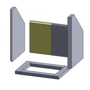 Rückwandstein links | Techfire** | Feuerraumauskleidung | Schamotte-Shop.de