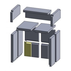 Rückwandstein | Wamsler** Etna | Feuerraumauskleidung | Schamotte-Shop.de