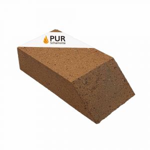 Schamotte Winkellstein NF1 flach 230x114x64mm Schamotte-Shop.de