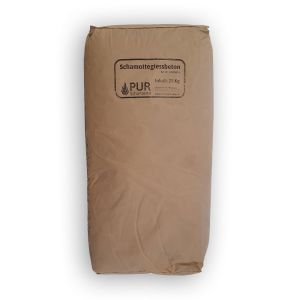 Schamottegiessbeton 25kg Feuerfest| PUR Schamotte | Schamotte-Shop.de