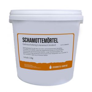 Schamottemörtel "PUR Schamotte" 3kg Dose (keramische Abbindung)