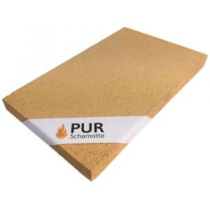 Schamotteplatte 500x200x40mm | PUR Schamotte | Schamotte-Shop.de