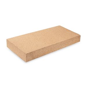 Schamotteplatte - 1 Stück, A35t - Größe: 400x200x50 mm - PUR Schamotte
