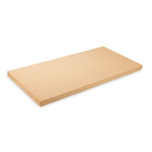 Schamotteplatte - 1 Stück, A35t - Größe 500x250x20 mm - PUR Schamotte