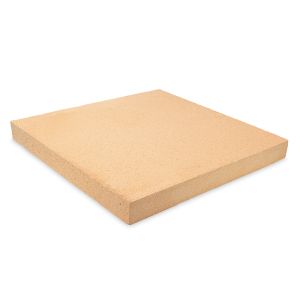 Schamotteplatte - 1 Stück, A35t - Größe: 500x500x50 mm - PUR Schamotte
