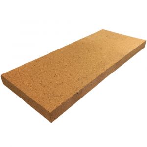 Schamotteplatte - 1 Stück, A35t - Größe: 400x200x30 mm - PUR Schamotte