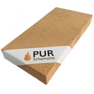 Schamotteplatte 400x200x50mm | PUR Schamotte | Schamotte-Shop.de