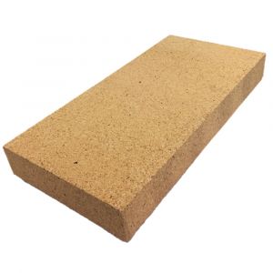 Schamotteplatten - 2 Stück, A35t - Größe: 400x200x50 mm - PUR Schamotte