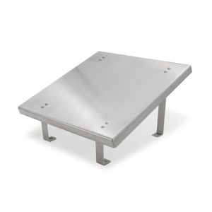 Schräge Kaminhaube aus Edelstahl in verschiedenen Größen Schamotte-Shop.de