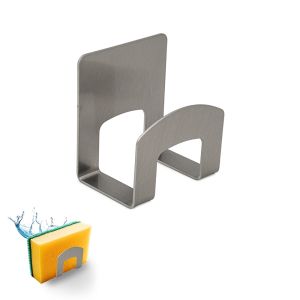 Schwammhalter Variante 2 aus Edelstahl Schamotte-Shop.de