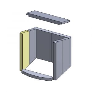 Wandstein | Feuerraumauskleidung | Flamado | Schamotte-Shop.de